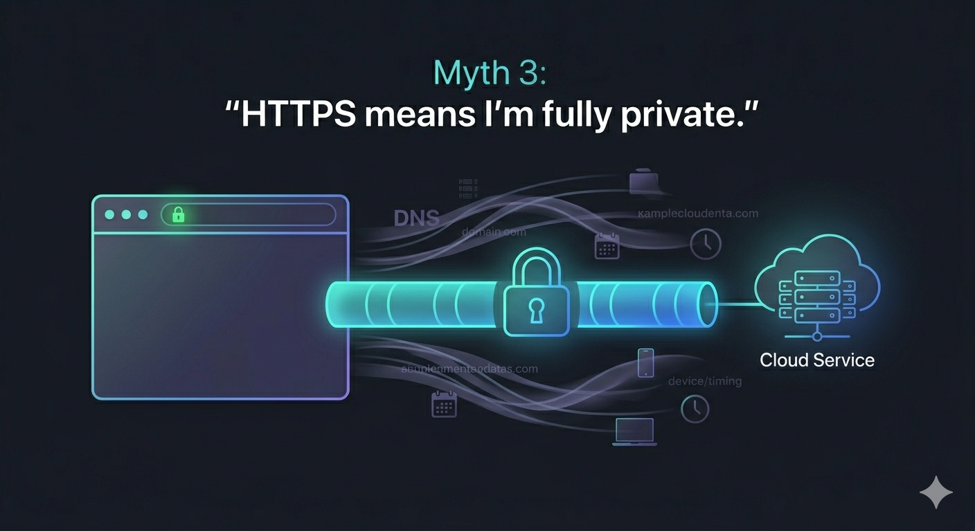 Myth 3 - HTTPS means I'm fully private